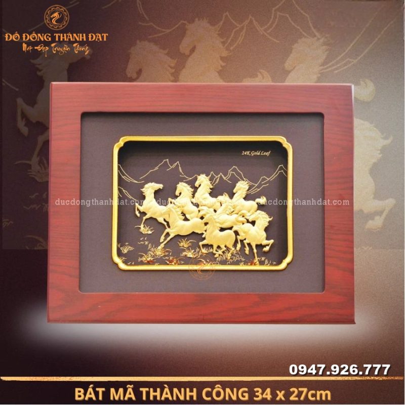 TranhMaDaoThanhCongMaVang24k34x27cm