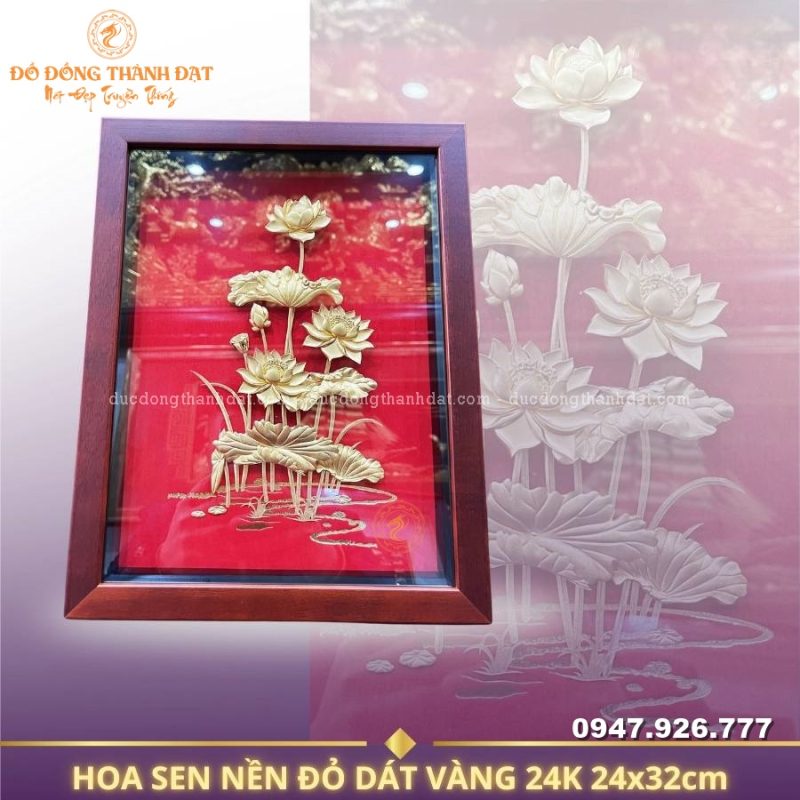 TranhSenNenDoDatVang24k 
