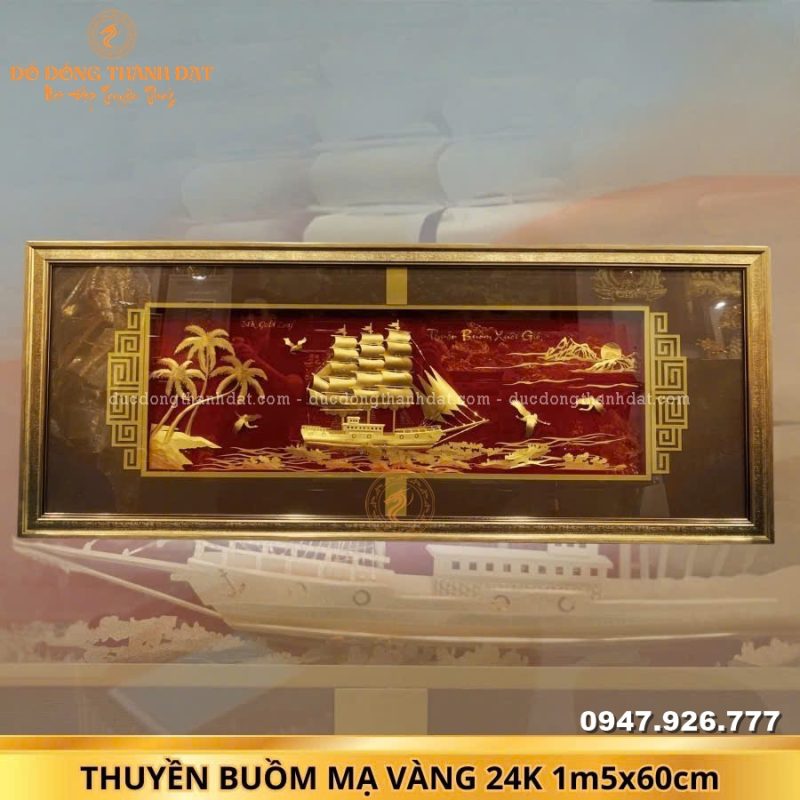 TranhThuyenMaVang24k1m5x60cm