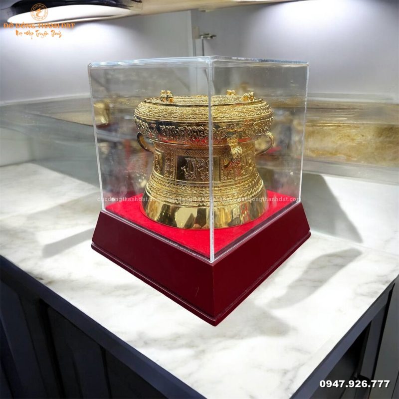 Trống đồng mạ vàng 12