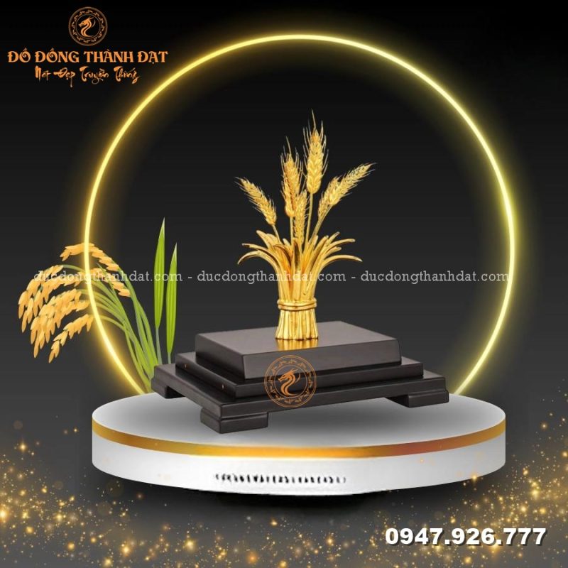 Bó lúa ta mạ vàng 24k