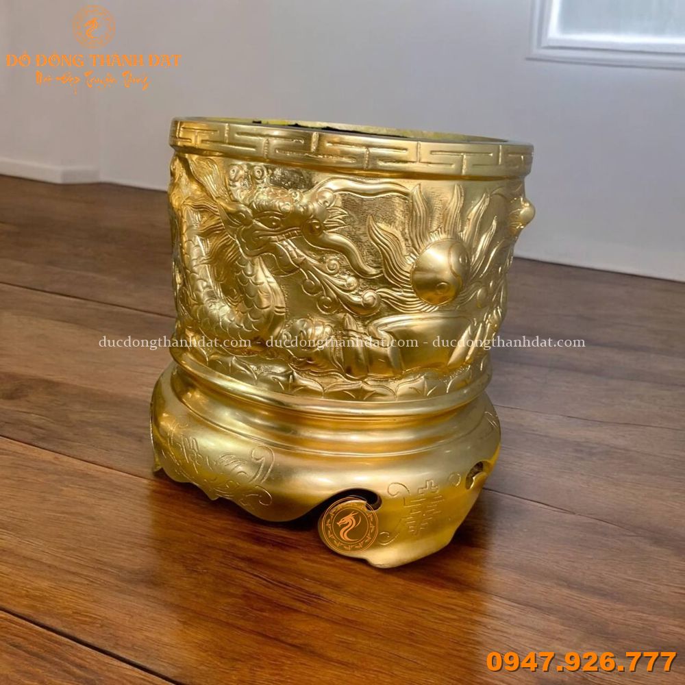 Bát hương dát vàng 9999 dk 30cm (1)