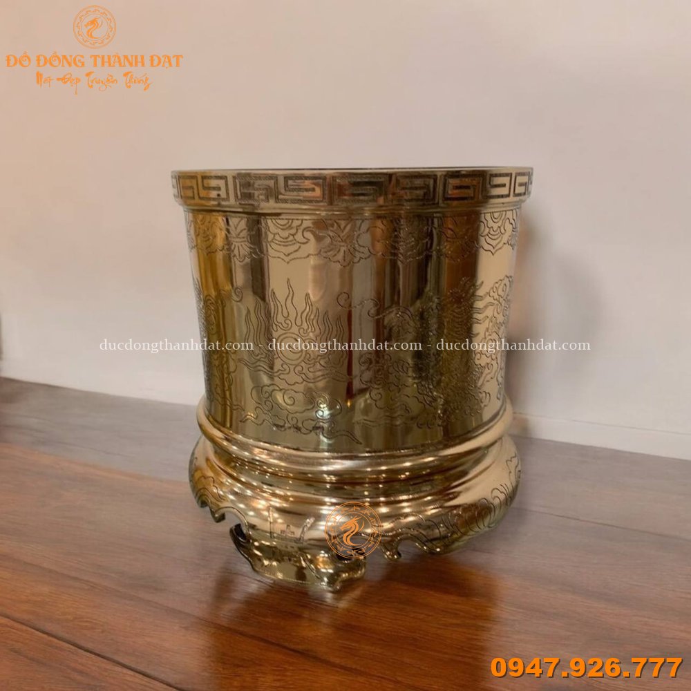 Bát hương đồng đỏ bóng (1)