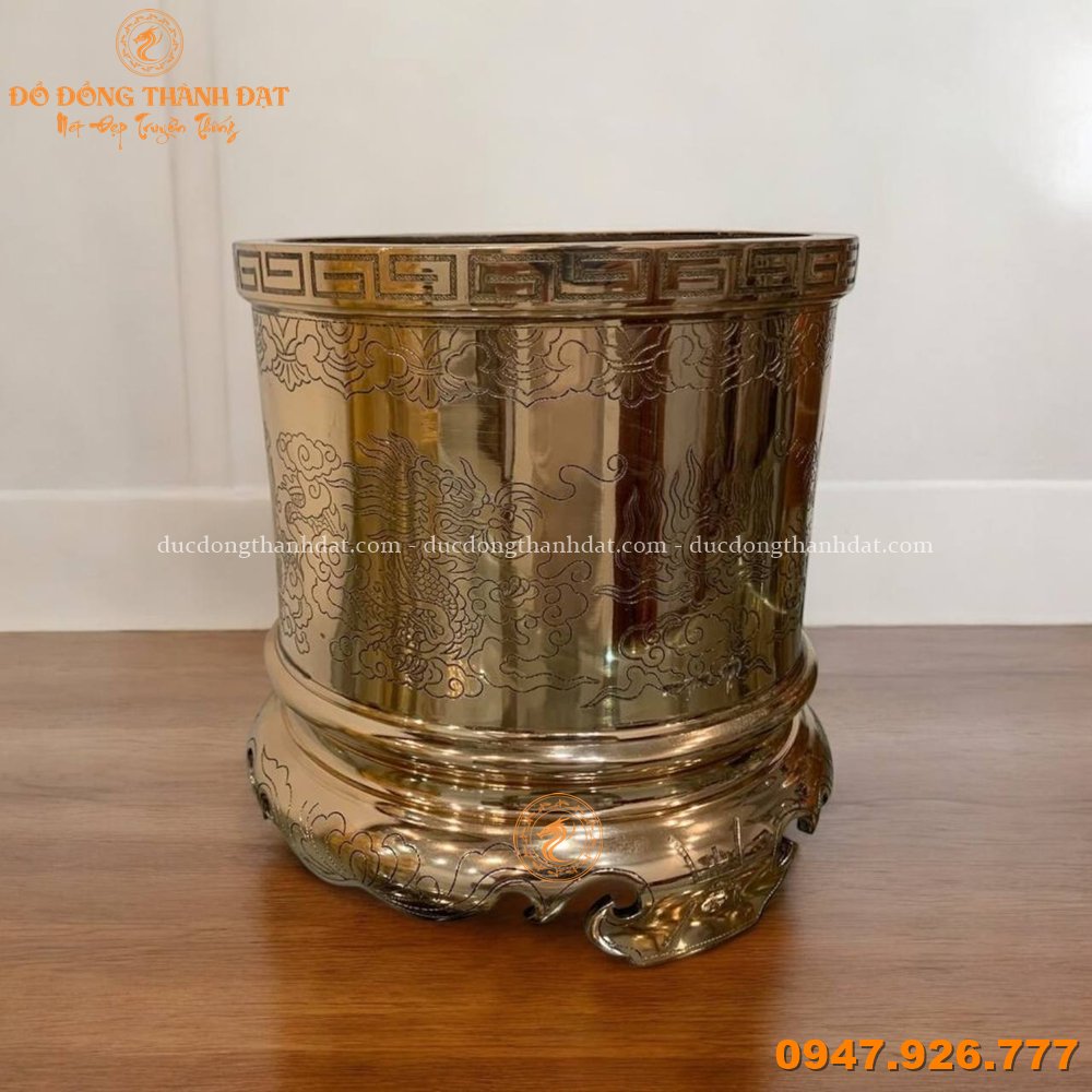 Bát hương đồng đỏ bóng (2)