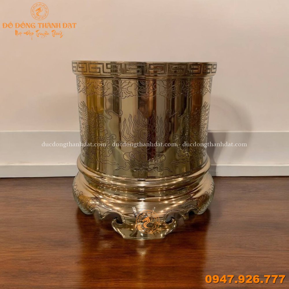 Bát hương đồng đỏ bóng (3)