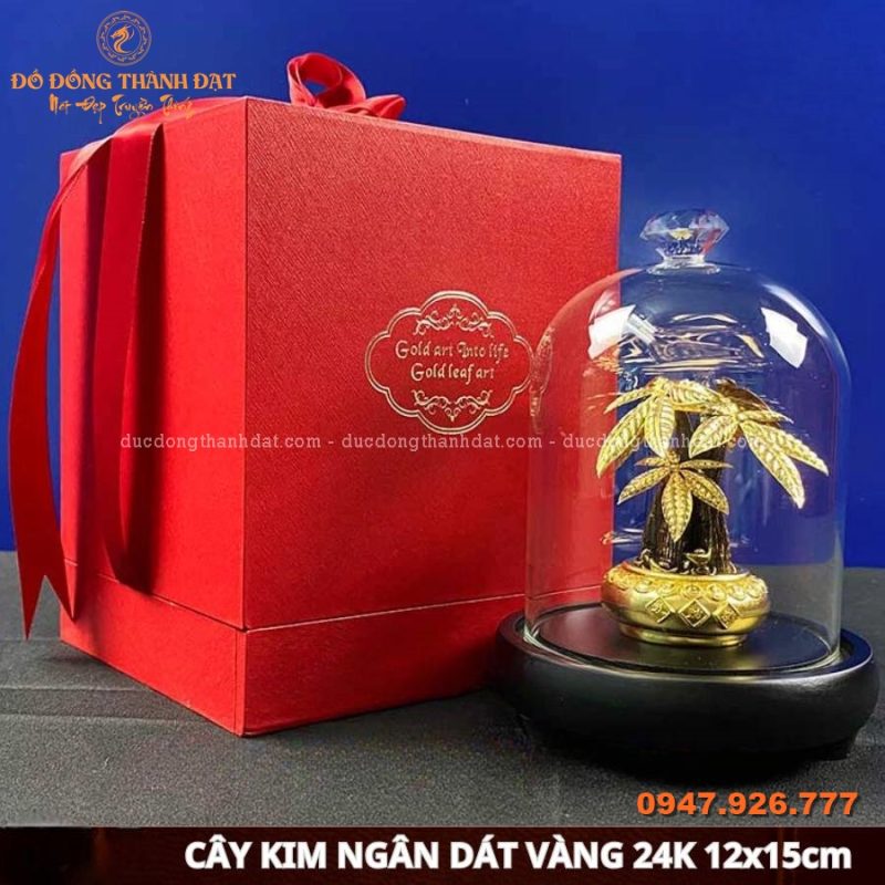 Cây kim ngân mạ vàng 24k