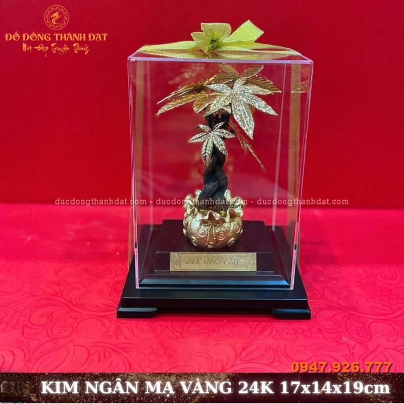 Cây kim ngân mạ vàng 24k