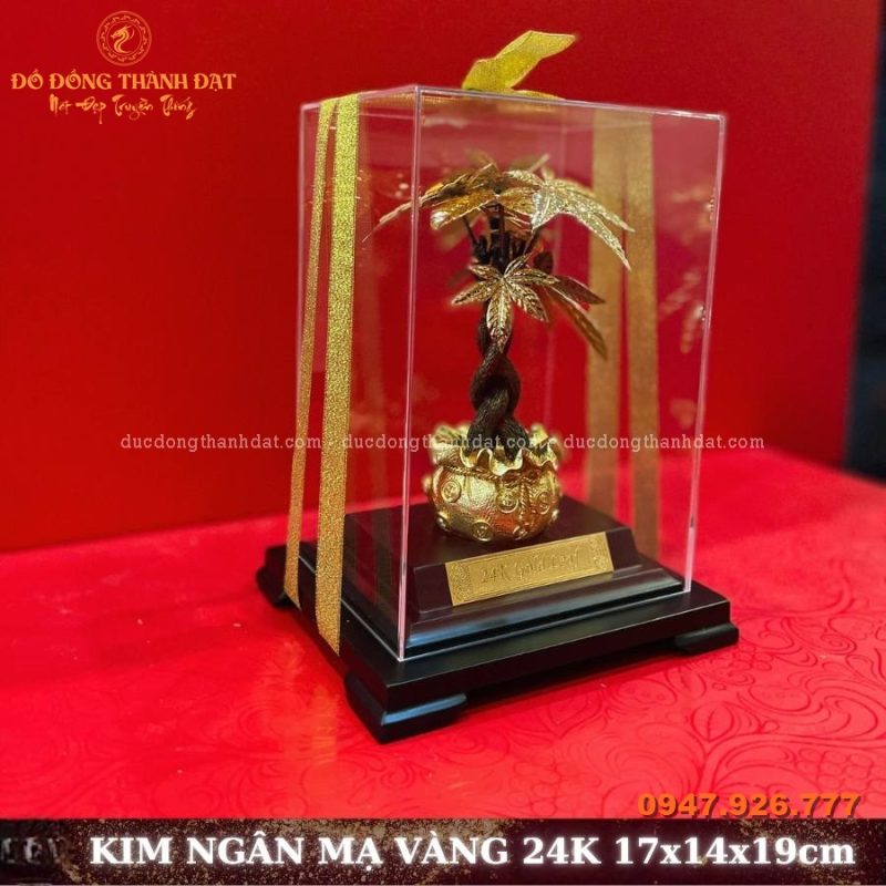 Cây kim ngân mạ vàng 24k