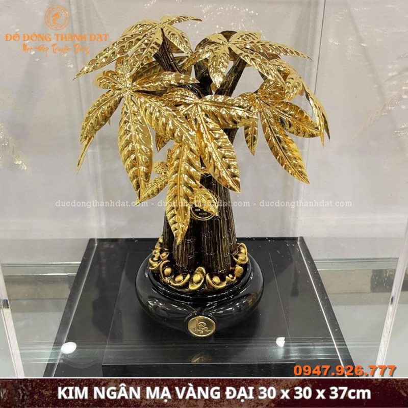 Cây kim ngân mạ vàng 24k