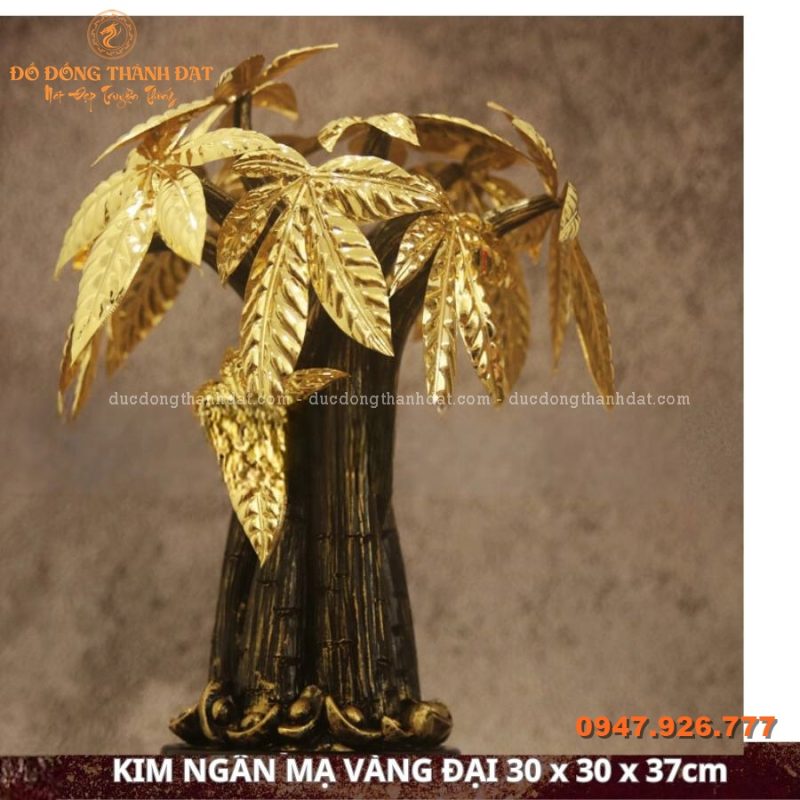 Cây kim ngân mạ vàng 24k