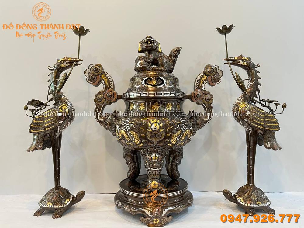 Ngũ sự khảm ngũ sắc rồng nổi (5)