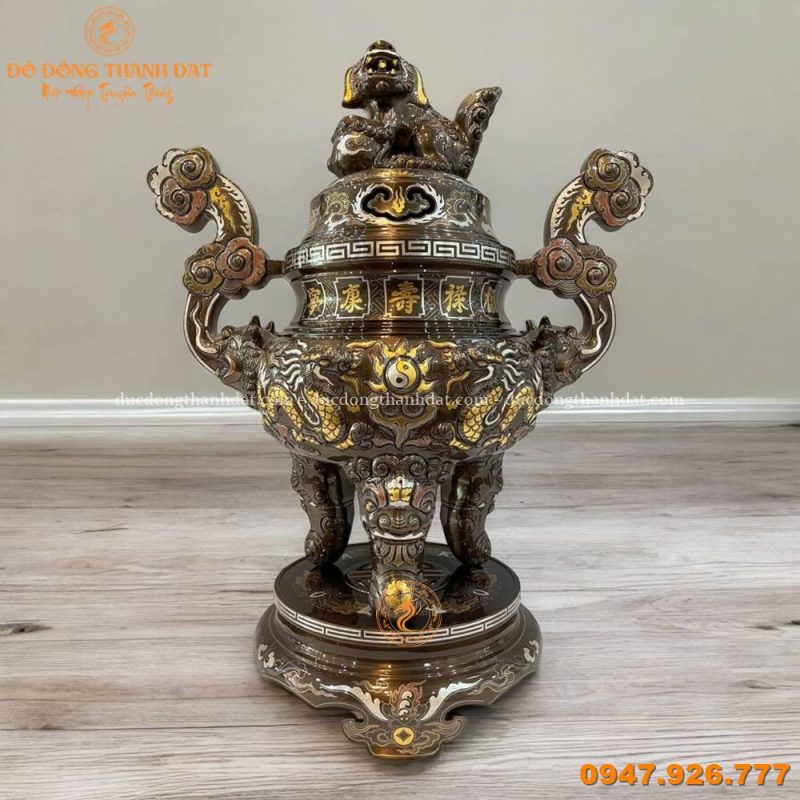Ngũ sự khảm ngũ sắc rồng nổi (6)