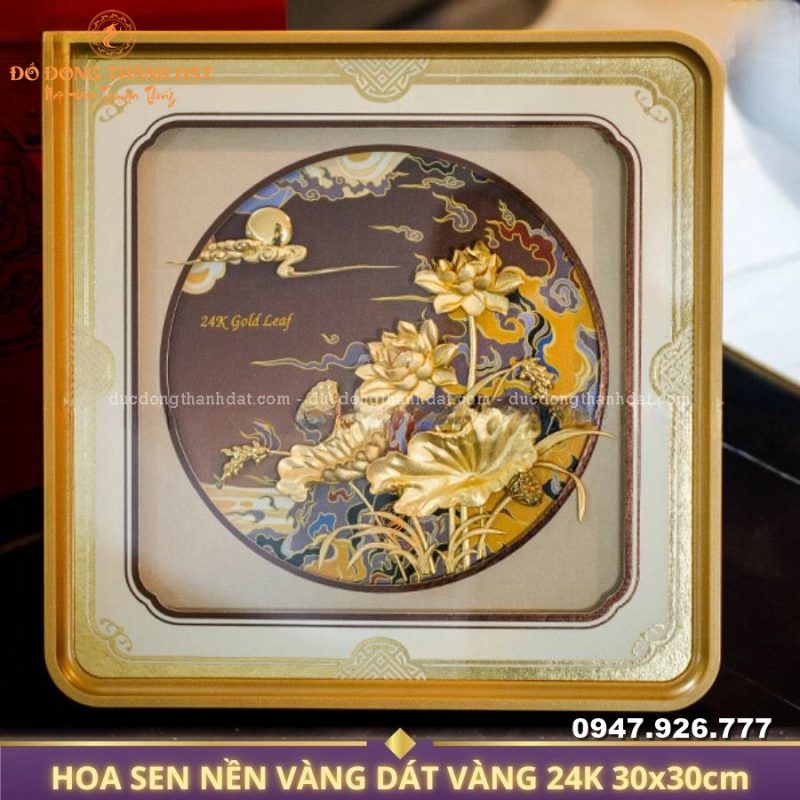 TranhSenNenVangDatVang24k 