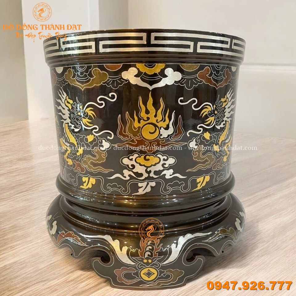 bát hương khảm ngũ sắc song long (3)