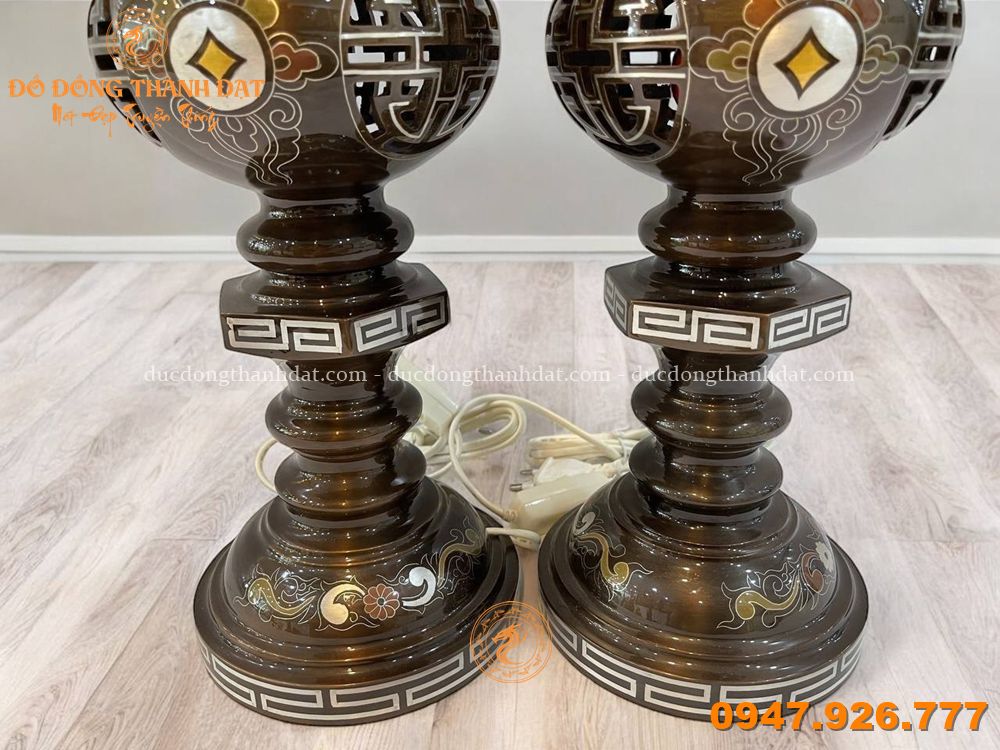Đèn Khảm ngũ sắc 42cm (2)