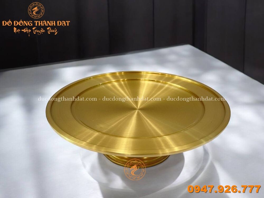 Mâm Bồng Đồng Catut Đường Kính 30cm