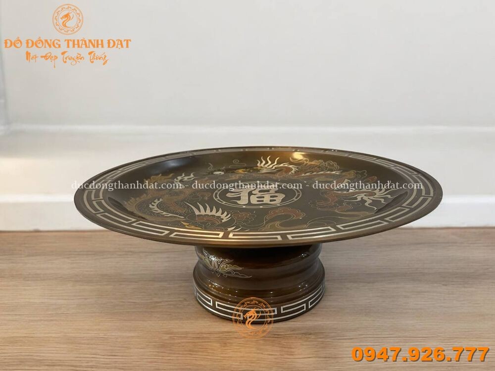Mâm Bồng Khảm Ngũ Sắc