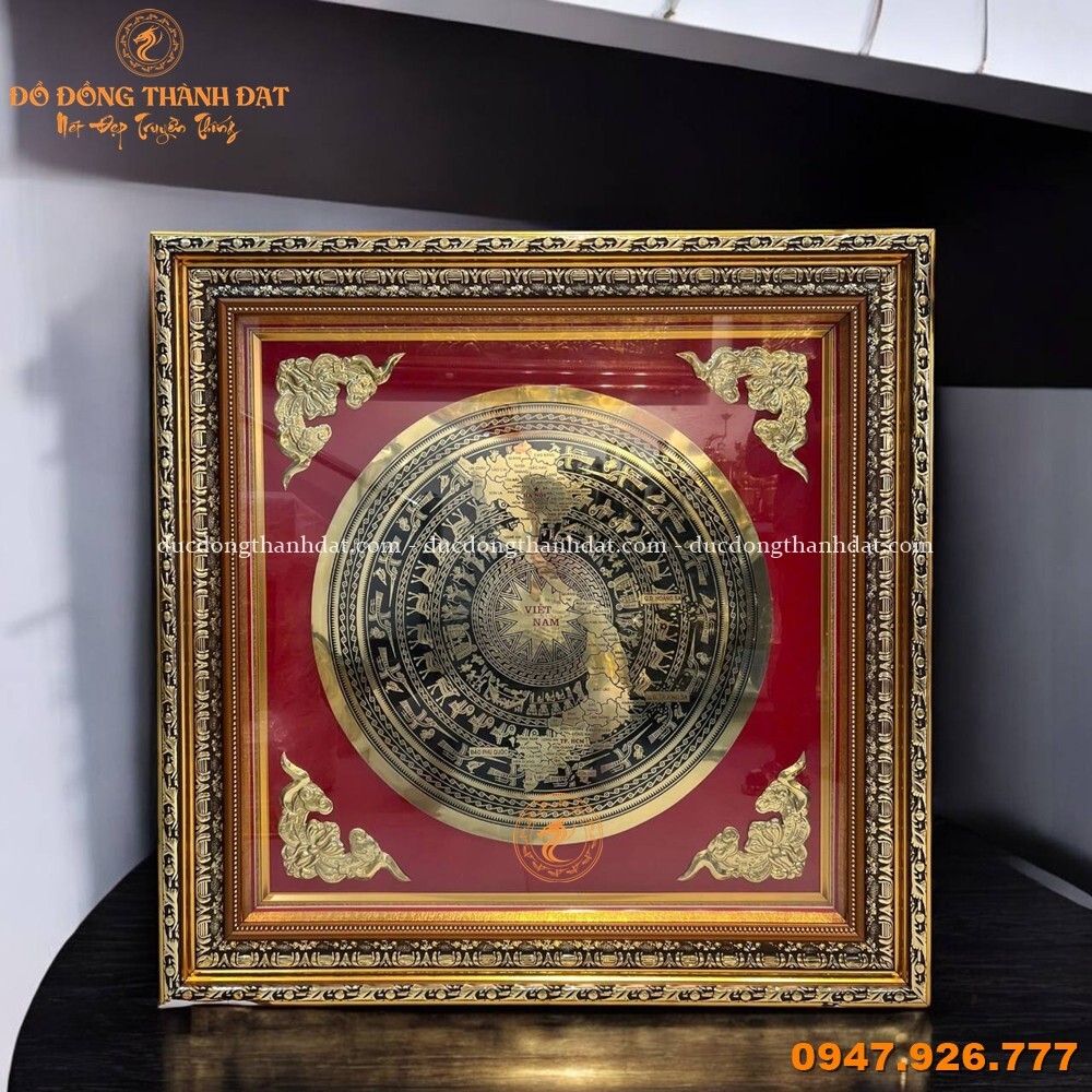 Tranh Trống Đồng 60cm Khung 1m