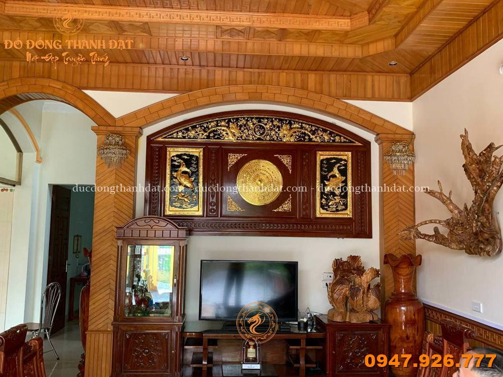 Ý nghĩa tranh trống đồng treo phòng khách trong phong thủy 3 Feedback Mat Trong Dong (24)