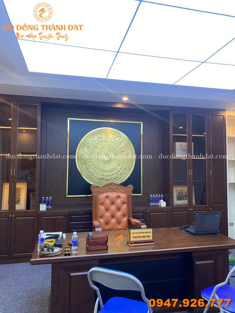 Tranh Trống Đồng Có Bản Đồ Mạ Vàng 80cm Khung Gỗ Gụ 1m10 4 Feedback Mat Trong Dong (32)