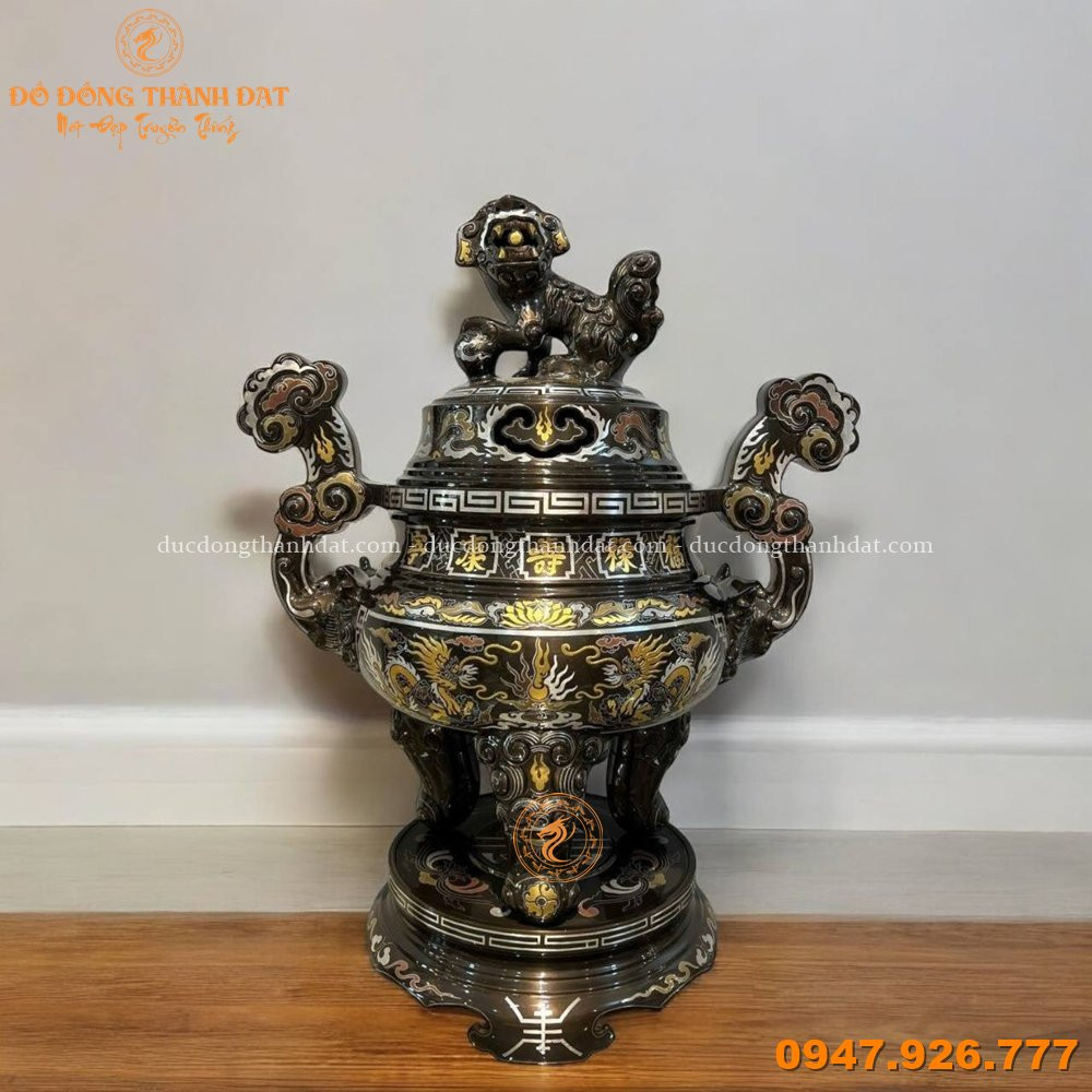 Ngũ Sự Khảm Ngũ Sắc Cao 40cm (4)