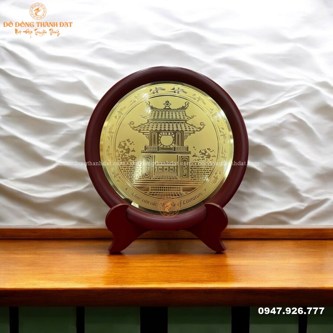 Đĩa đồng khuê văn các 23cm