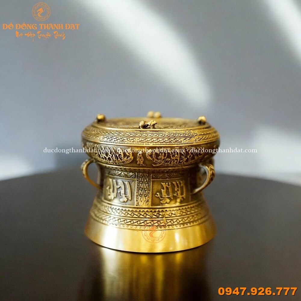 Quả trống đồng nhỏ màu cổ điển