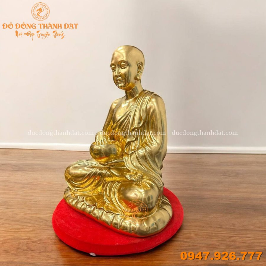 Tượng Phật Sivali Dát Vàng 9999 Cao 38cm