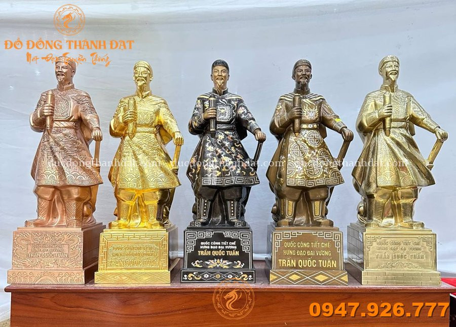 Tượng Trần Hưng Đạo bằng đồng nhiều mẫu mã