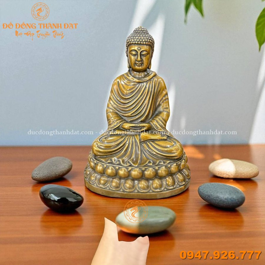 Tượng phật thích cao ngồi 20cm mẫu nhỏ