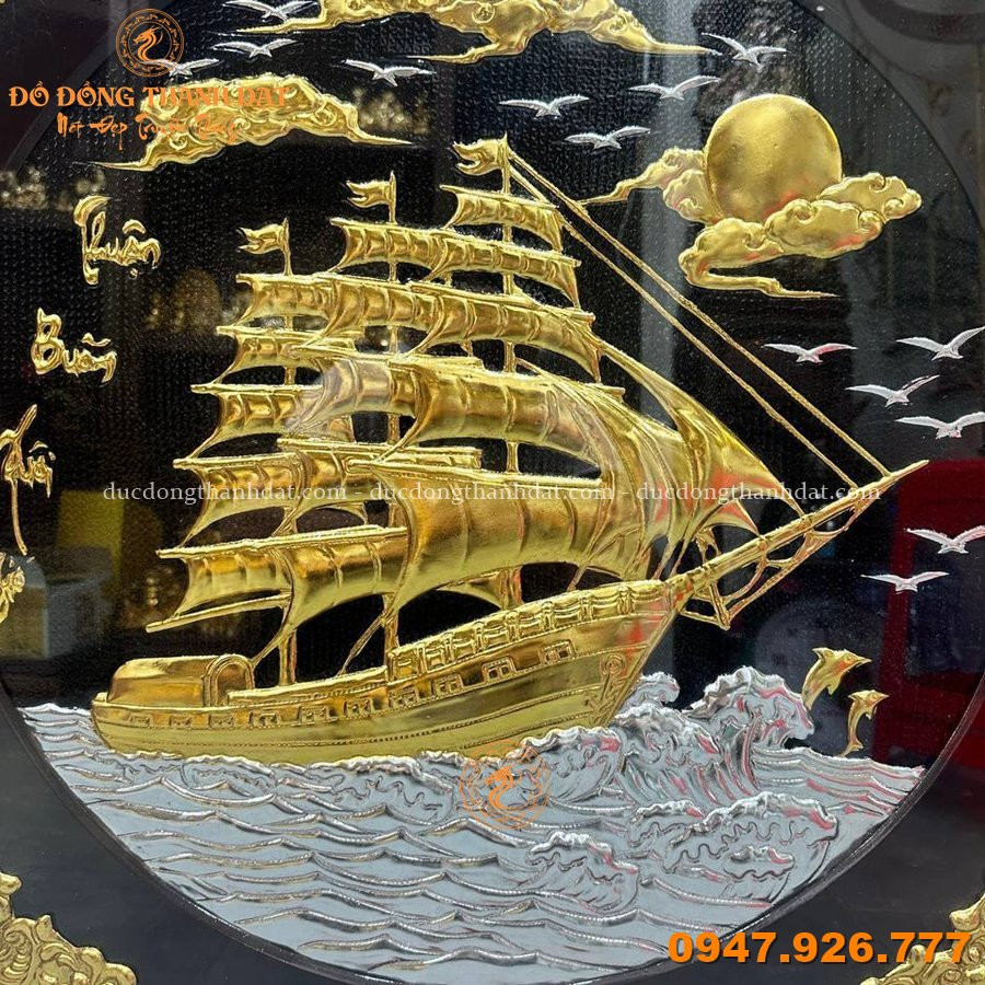 Tranh Thuan Buom Xuoi Gio Mạ Vang 80 (4)