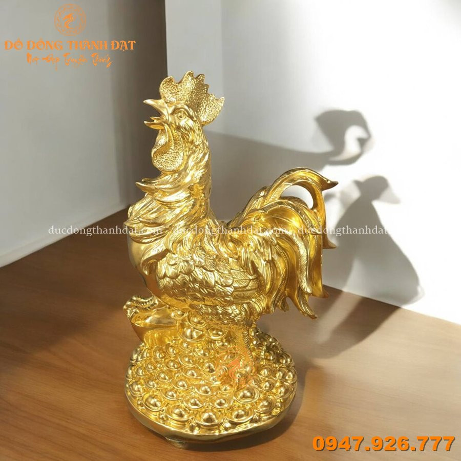 Top 7 Mẫu Tượng Gà Bằng Đồng Đẹp Năm 2025 – Sang Trọng, Chiêu Tài, Hợp Phong Thủy 3 Tuong Ga Bang Dong Ma Vang (3)