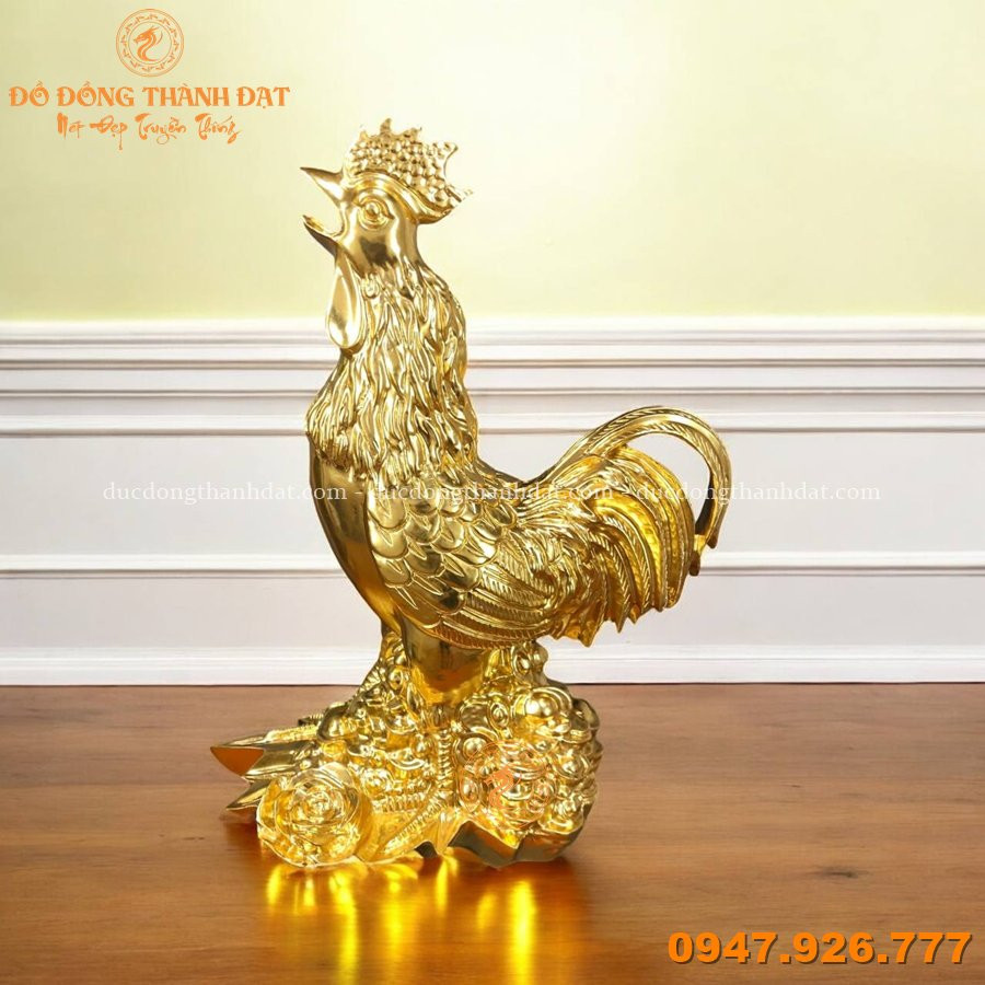 Top 7 Mẫu Tượng Gà Bằng Đồng Đẹp Năm 2025 – Sang Trọng, Chiêu Tài, Hợp Phong Thủy 5 Tuong Ga Bang Dong Ma Vang (7)