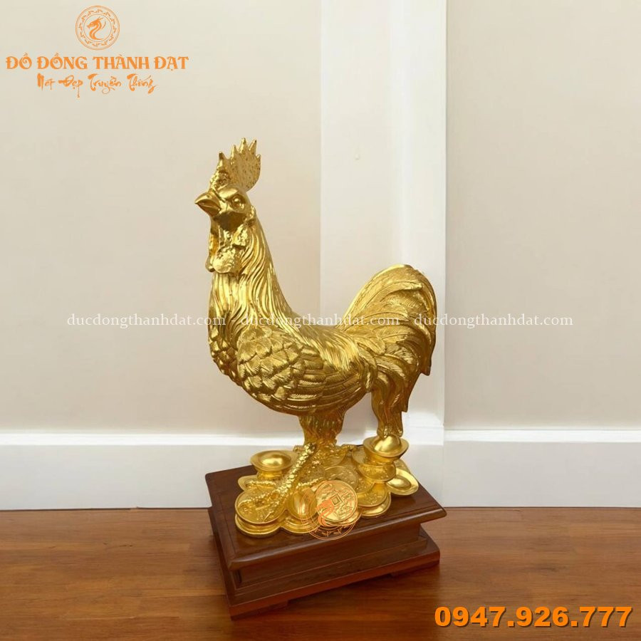 Top 7 Mẫu Tượng Gà Bằng Đồng Đẹp Năm 2025 – Sang Trọng, Chiêu Tài, Hợp Phong Thủy 10 Tuong Ga Bang Dong Ma Vang (9)
