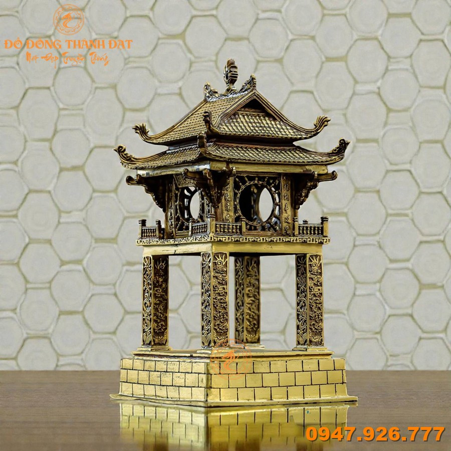 Khuê Văn Các Bằng Đồng Hun Cao 28cm 1 Khue-van-cac-bang-dong-mau-hun-co