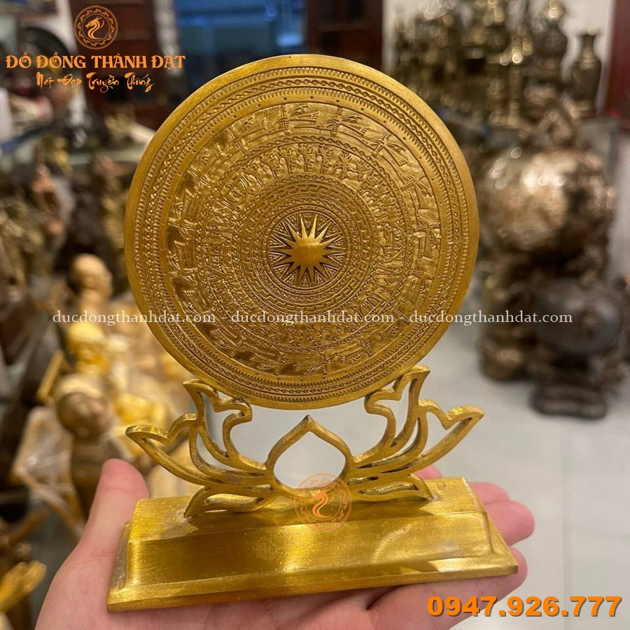 Mặt trống hoa sen cao 14cm (đường kính 10cm) 2 Mat Trong Hoa Sen Cao 14cm (3)