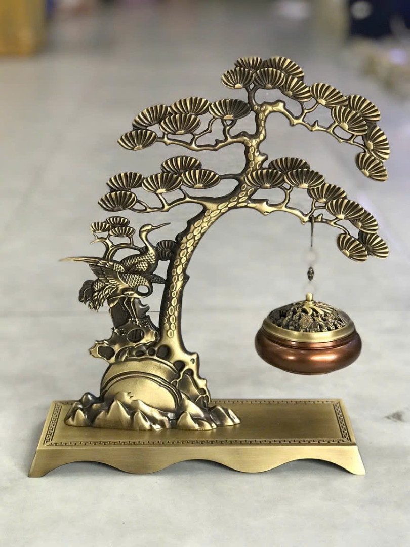 Lư xông trầm bằng đồng – Tinh hoa phong thủy và nghệ thuật thưởng trầm 4 Lư xông trầm bằng đồng