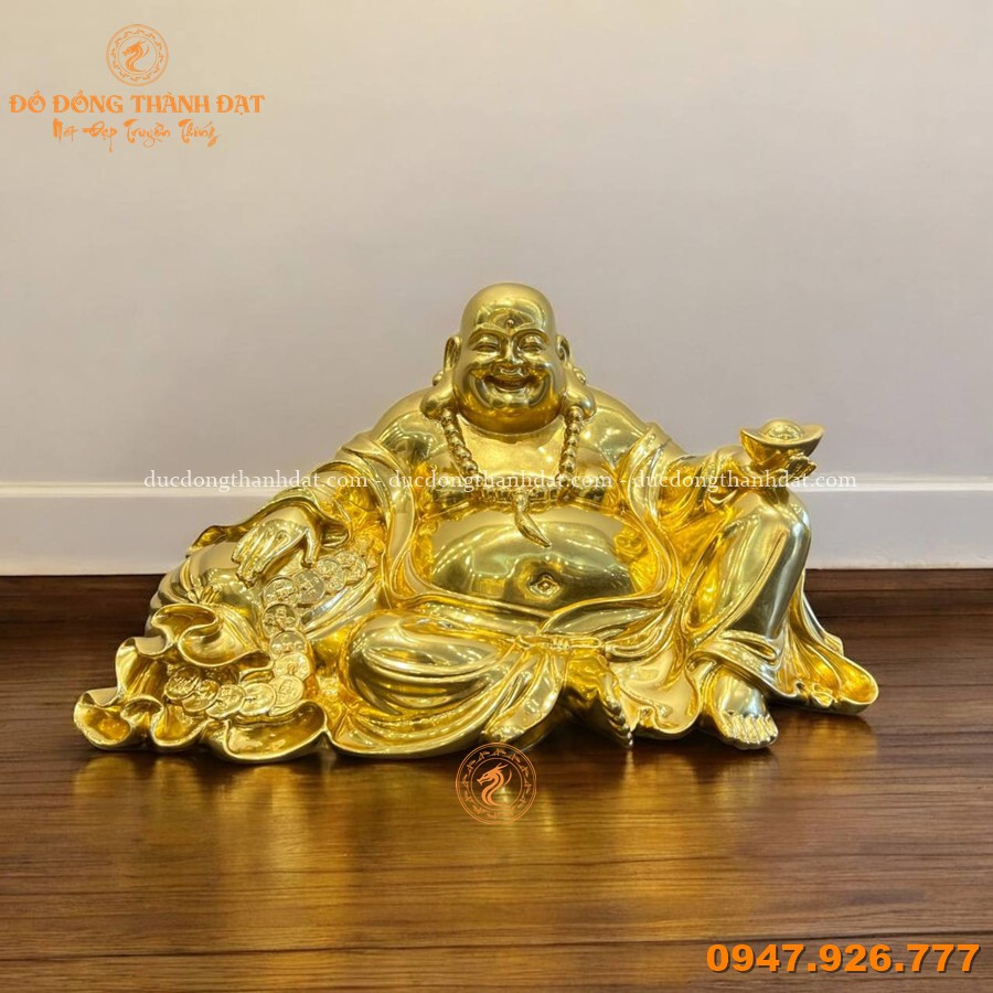 Tượng Phật Di Lặc Mạ Vàng Kt: 23x45cm 1 Tuong Phat Di Lac Ma Vang 23x34 (1)
