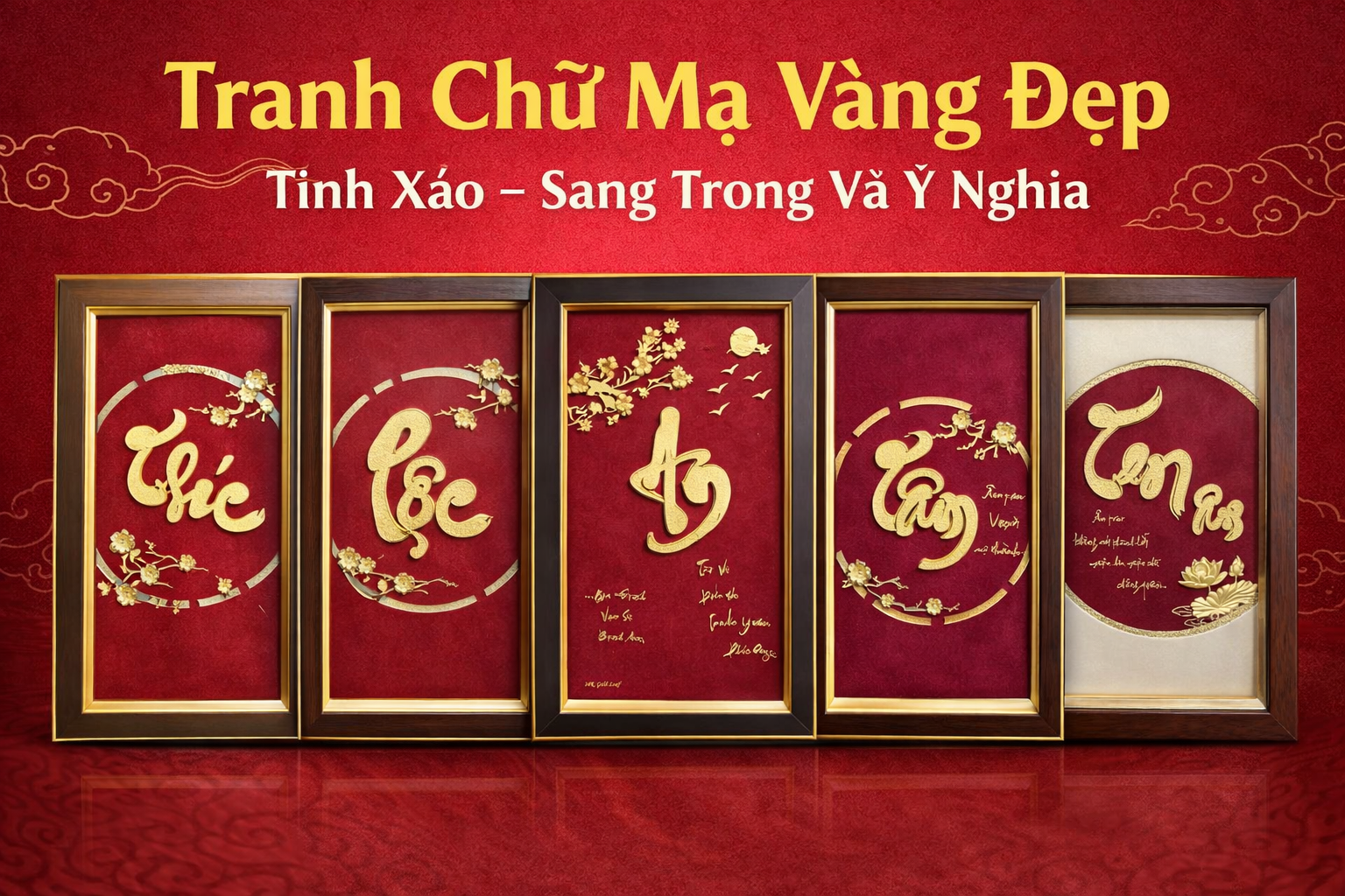 Quà Tặng Mạ Vàng Khai Trương - Nghệ Thuật Chọn Quà Đẳng Cấp Và Ý Nghĩa 1 Banner Tranh Chữ Mạ Vàng