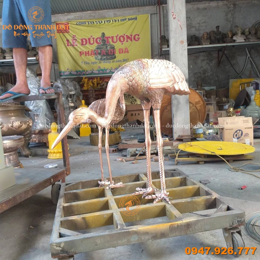 Đúc Hạc Đồng Theo Yêu Cầu Làm Decor 1 Duc Hac Dong Theo Yeu Cau (2)