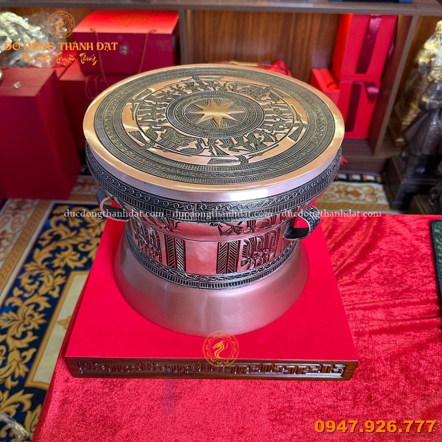 Quả Trống Đồng Đông Sơn Đk: 30cm 7 Qua Trong Dong Dong Son 30cm (6)