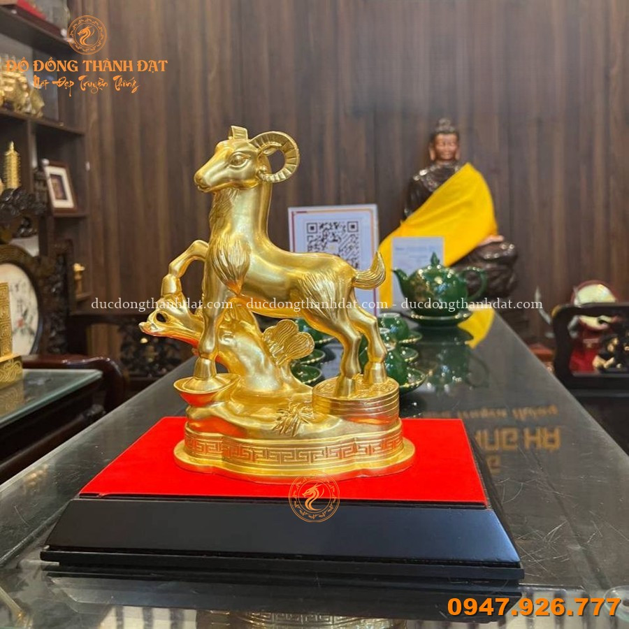Tổng Hợp 12 Mẫu Tượng Linh Vật Mạ Vàng 24K - Nghệ Thuật Phong Thủy Và Đẳng Cấp 8 Tuong De Bang Dong Ma Vang 23cm (1)