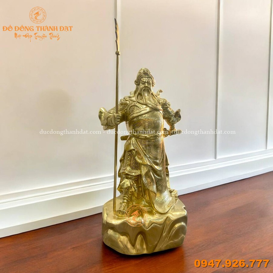 Tượng Quan Vân Trường Đồng Catut Cao 55cm 3 Tuong Quan Van Truong 55cm Cattut (2)