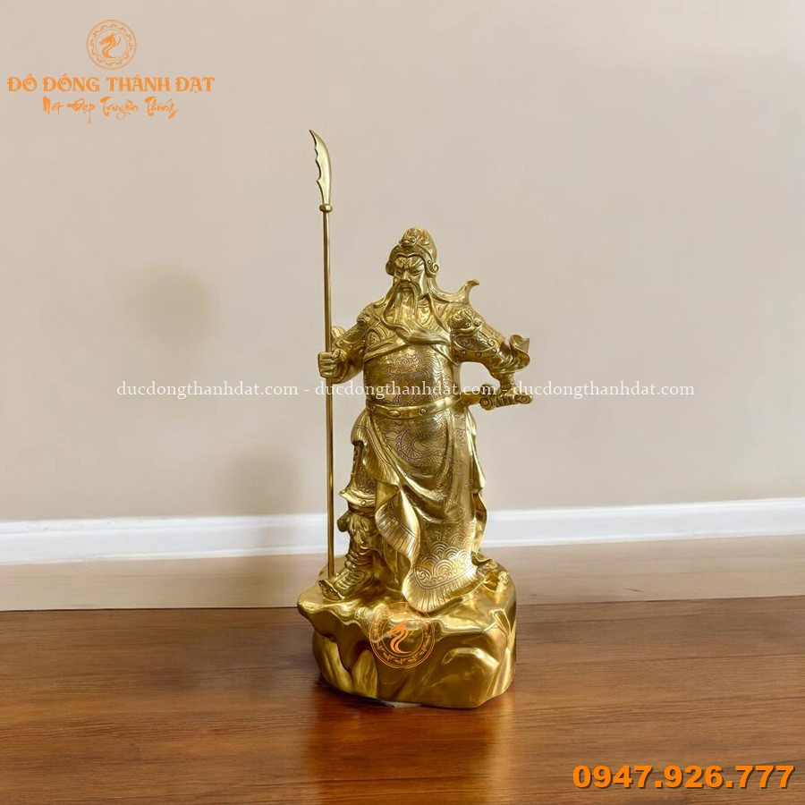 Tượng Quan Vân Trường Đồng Catut Cao 55cm 1 Tuong Quan Van Truong 55cm Cattut (3)