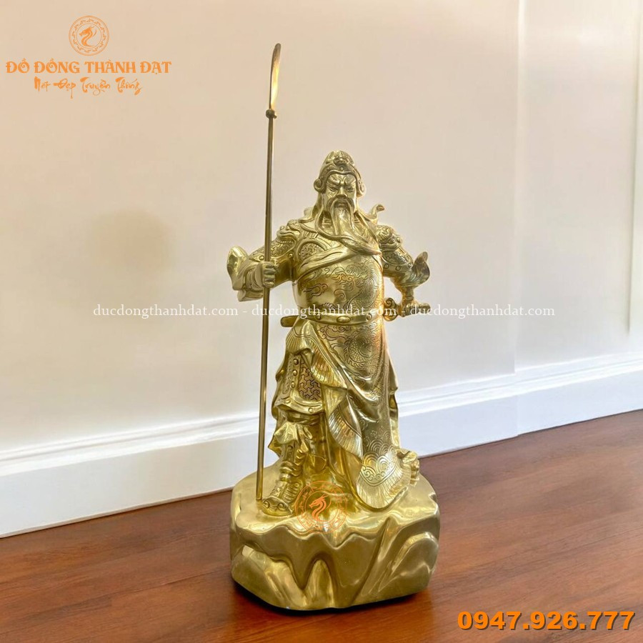 Tượng Quan Vân Trường Đồng Catut Cao 55cm 2 Tuong Quan Van Truong 55cm Cattut (4)