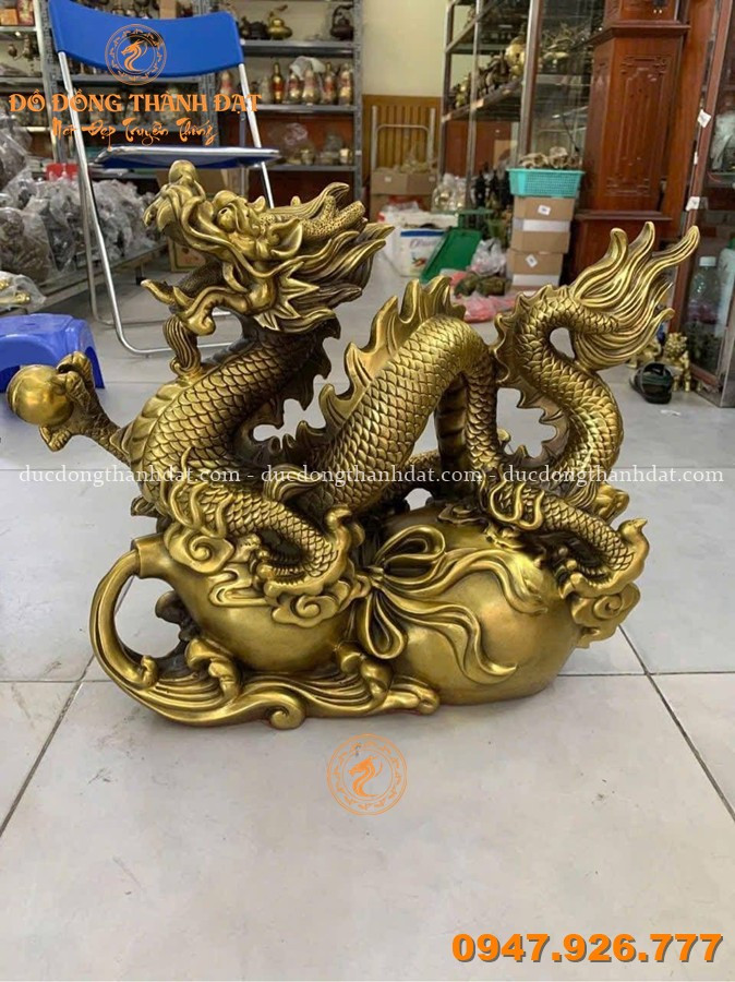 Bộ Sưu Tập Các Mẫu Tượng Rồng Bằng Đồng Đẹp Phong Thủy 4 Tuong Rong Bang Dong Phong Thuy (23)