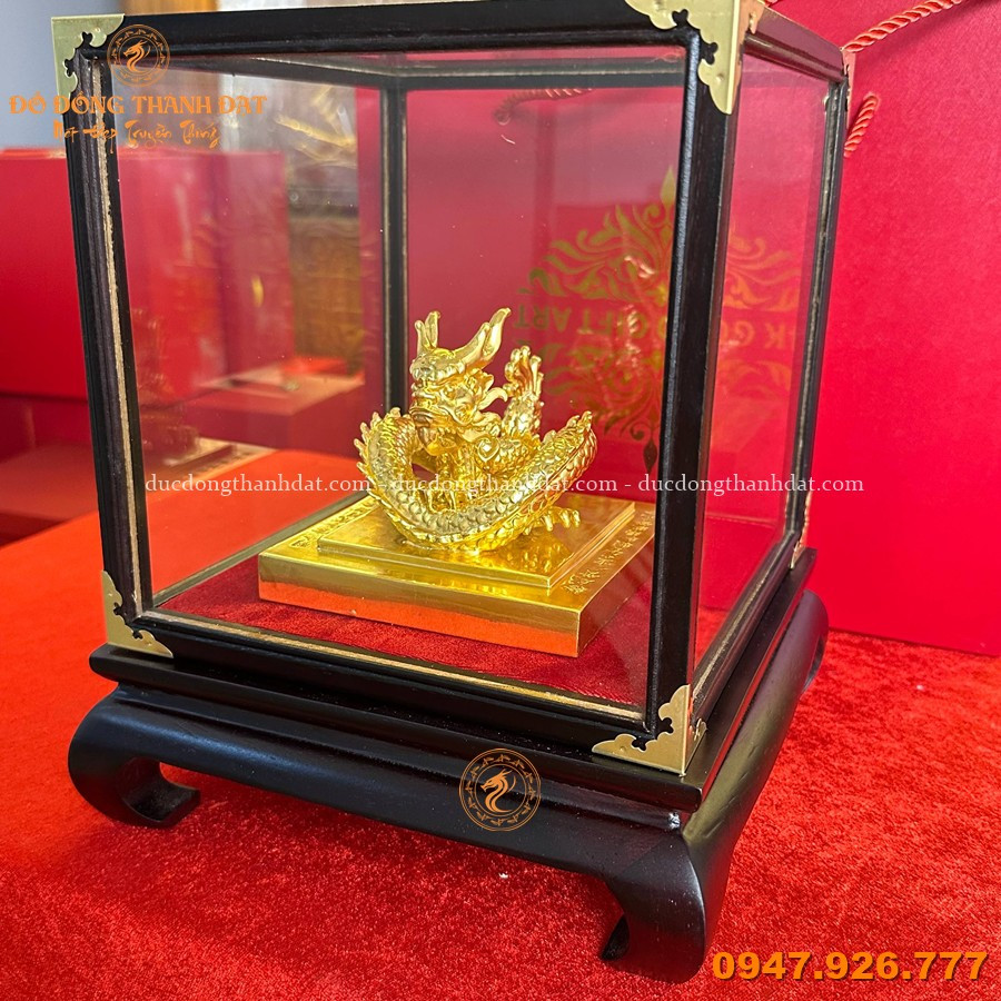 Ấn Rồng Hoàng Đế Chi Bảo Bằng Đồng Dát Vàng 24K 1 An Hoang De Chi Ba Bang Dong Dat Vang 24k (4)