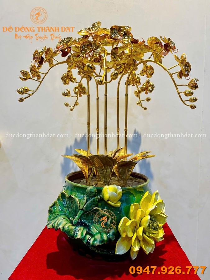 Top 10 quà tặng ngày 30/4 – 1/5 ý nghĩa, độc đáo và ấn tượng tặng sếp, lãnh đạo 19 chau lan 5 canh ma vang dap noi 46cm