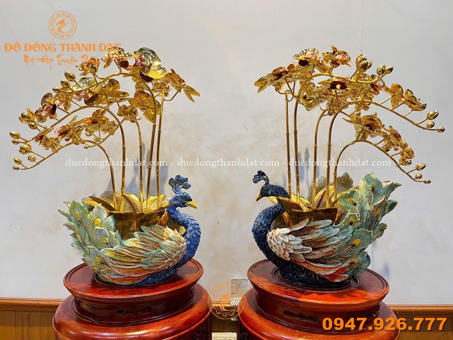 Chậu Lan Đắp Nổi Chim Công 52cm 1 Chau Lan Dap Noi Chim Cong 52cm (9)