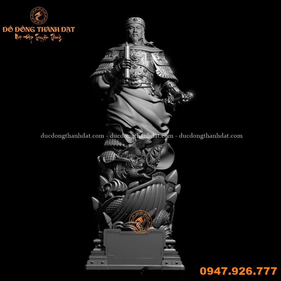 Tượng Trần Hưng Đạo Làm Quà Tặng Lãnh Đạo - Biểu Tượng Của Tầm Vóc, Khí Tiết Và Anh Hùng 2 Thiet Ke Mau 3d Tuong Tran Hung Dao (2)